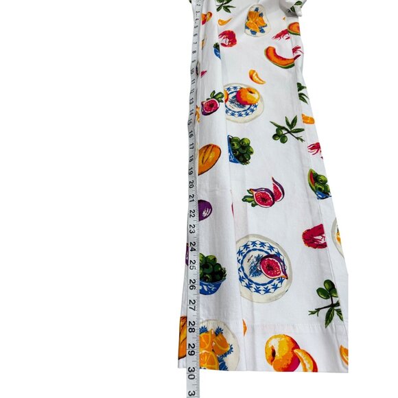 J. Crew Lizzie High-Rise Wide-Leg Pants Fruit & Crawfish Print Women Size 26 NEW - Picture 7 of 7